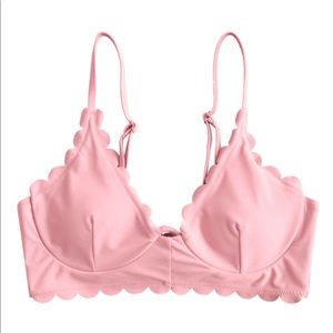 ZAFUL SCALLOPED EDGE UNDERWIRE BIKINI TOP